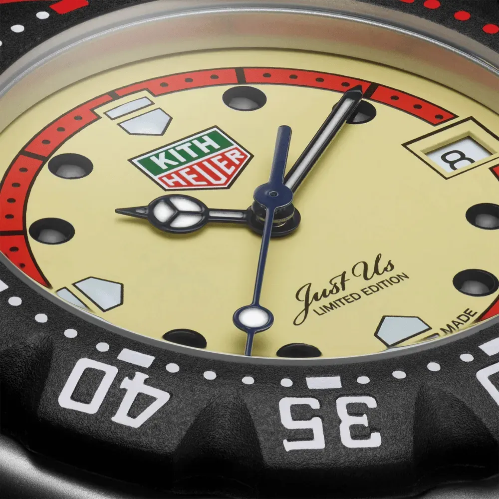 Kith x Tag Heuer Relógio Formula 1 Stainless Steel Beige Red - Droper