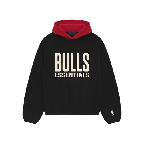 Moletom Fear of God Essentials NBA Bulls Black Red - Droper