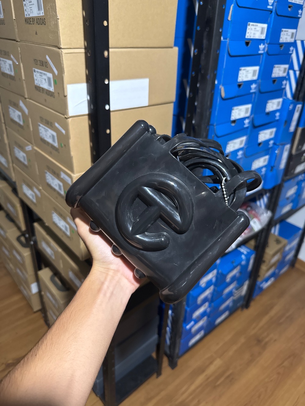 Melissa x Telfar Bolsa Small Jelly Shopper Black — Único, Novo