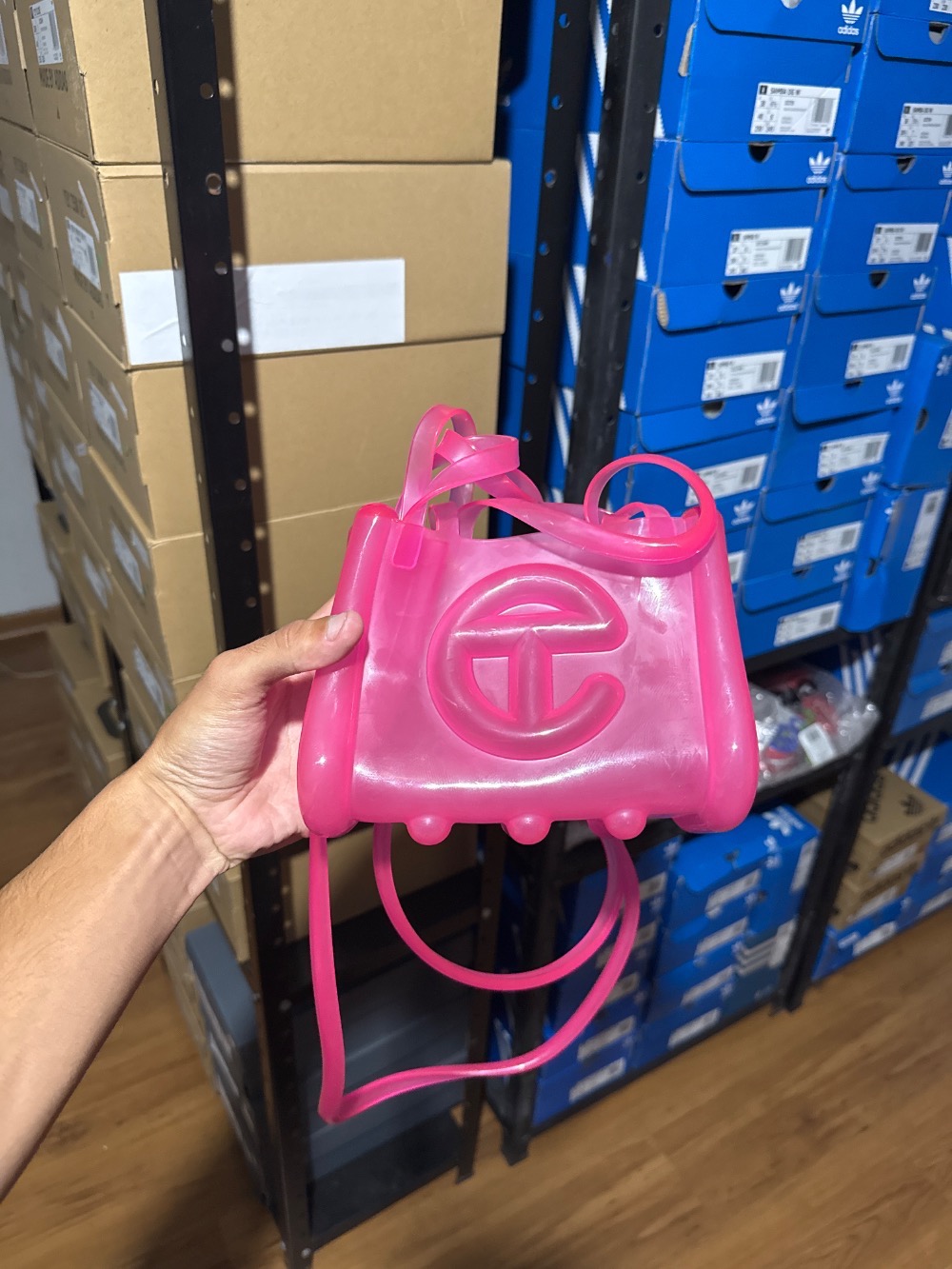 Melissa x Telfar Bolsa Small Jelly Shopper Clear Pink — Único, Novo