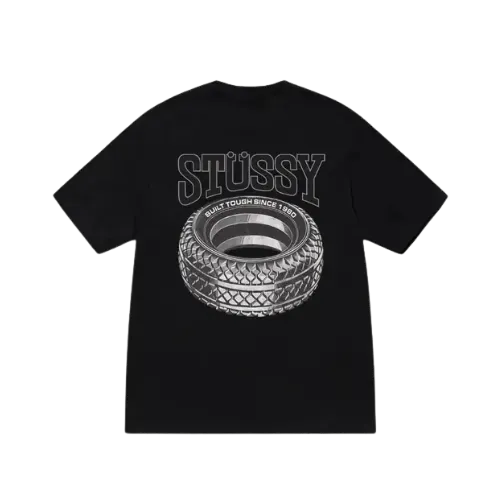 Camiseta Stussy Stock Dog Tee Black - Droper