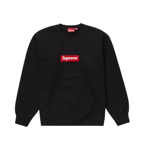 Crewneck Supreme Box Logo Black - Droper