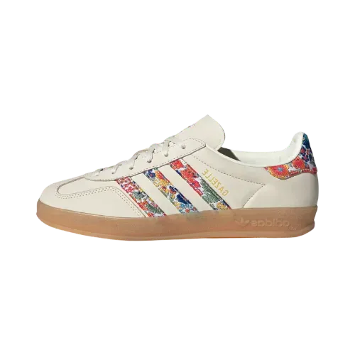 Liberty London x adidas Gazelle Indoor Off White Gold Metallic Gum