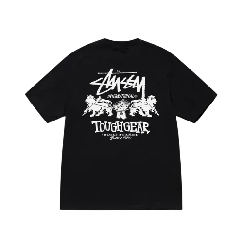 Camiseta Stussy Tough Gear International Black - Droper