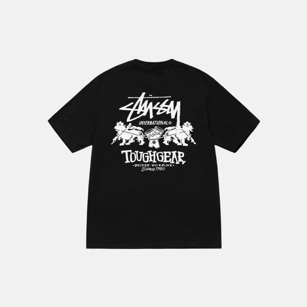 Camiseta Stussy Tough Gear International Black - Droper