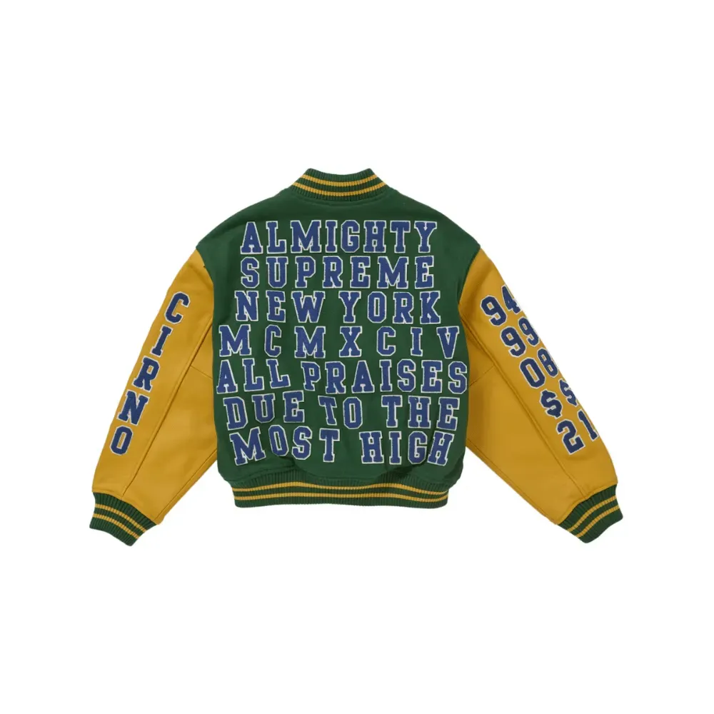 Jaqueta Supreme Praises Varsity Green - Droper