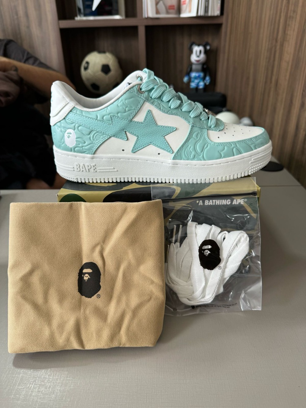 A Bathing Ape Bape Sta #4 Line Camo White Sax