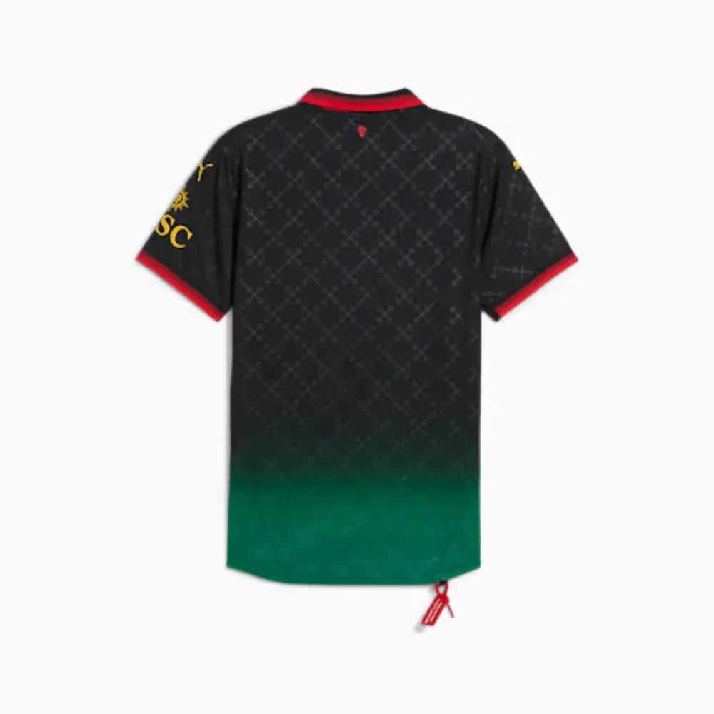 Off-White x Puma Camiseta AC Milan Jogador Jersey Black Power