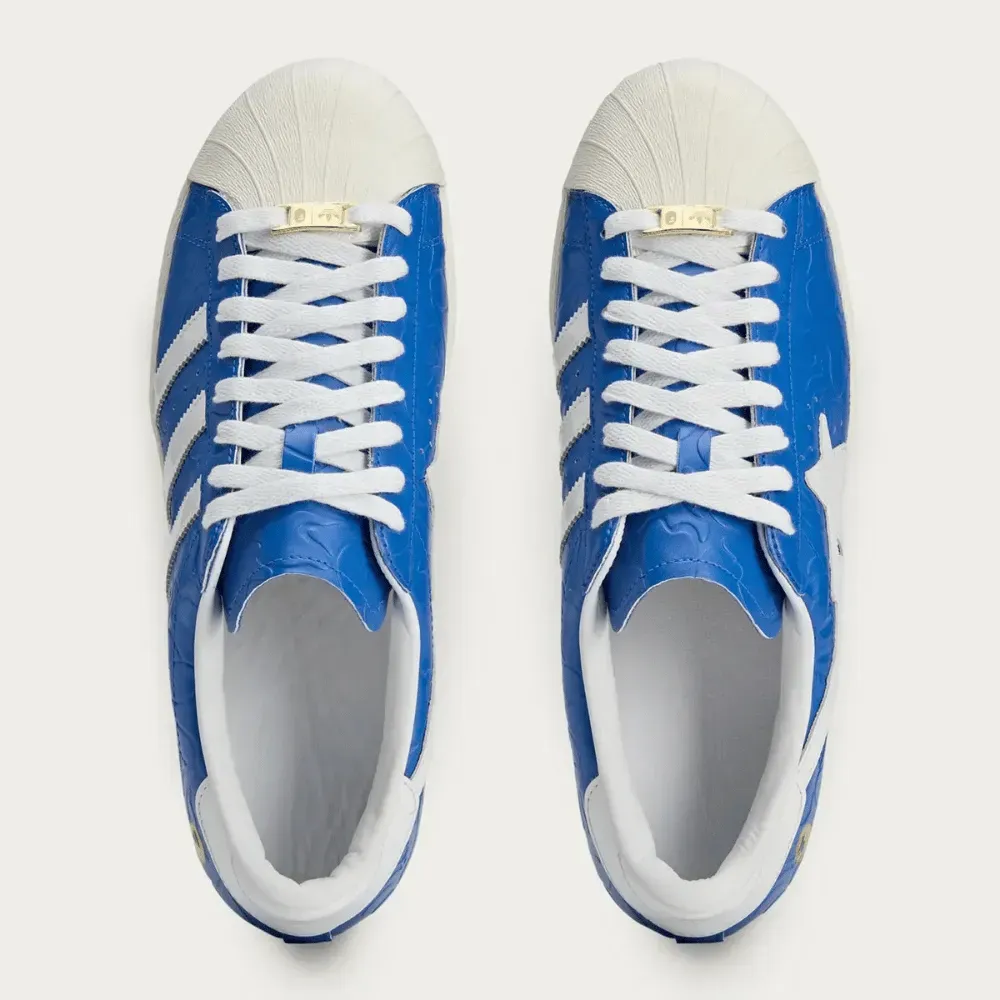 A Bathing Ape BAPE x adidas Superstar Blue - Droper