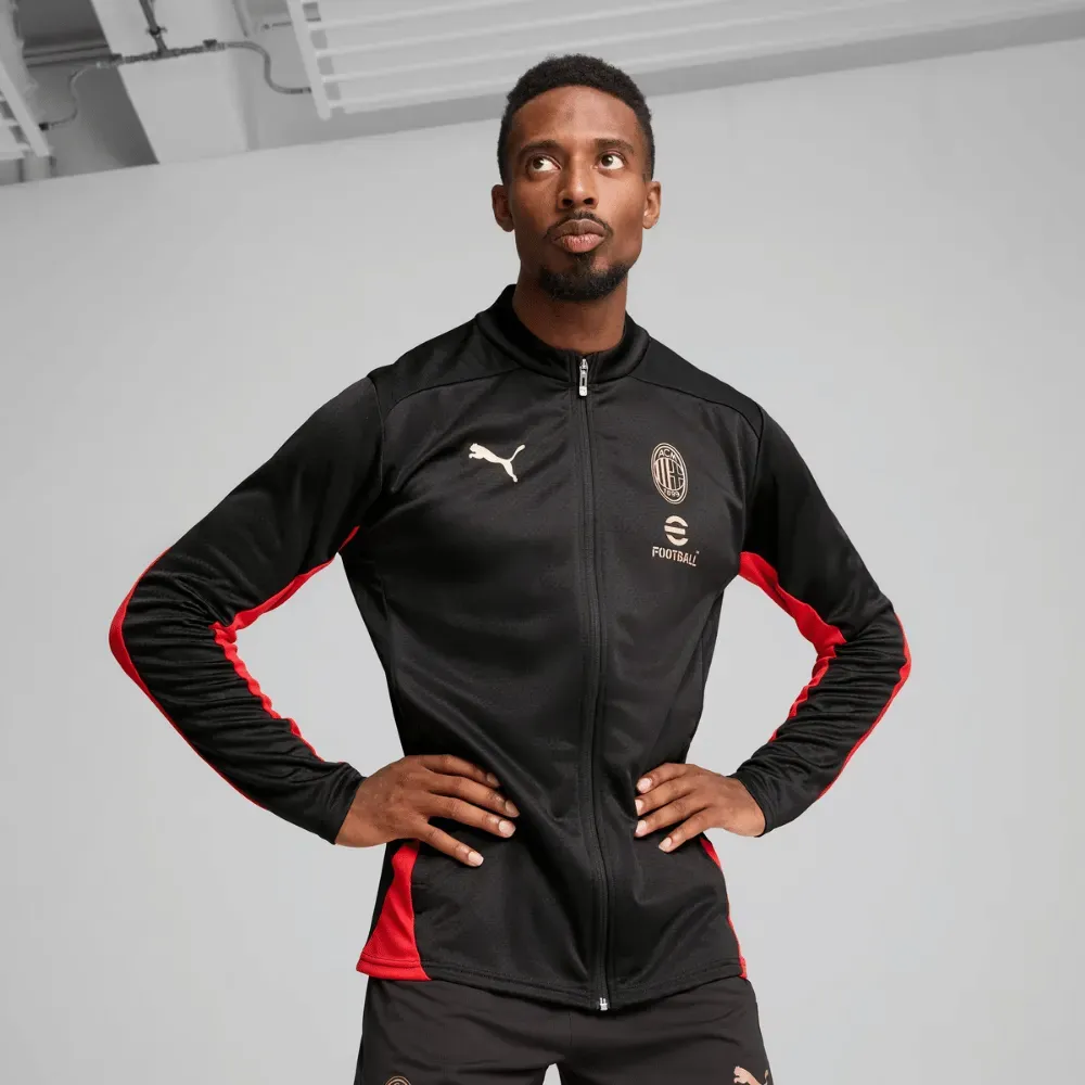 AC Milan Puma ジャケット ブラック US XLサイズ Koche Jaqueta Puma AC Milan Treino Black - Droper