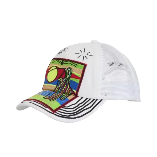 Boné Supreme Reaper Mesh Back 6-Panel White - Droper
