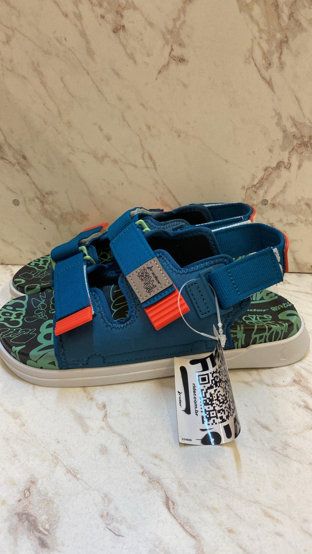 Papete Rider NX Feat  "Branco/Azul/Preto"