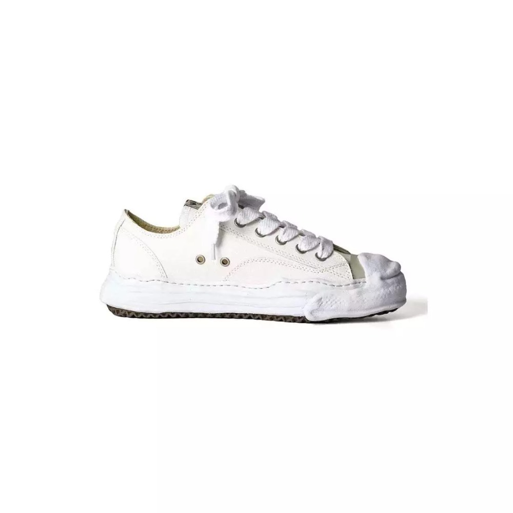 Maison Mihara Yasuhiro Hank OG Sole Canvas Low White — 40.5, Novo