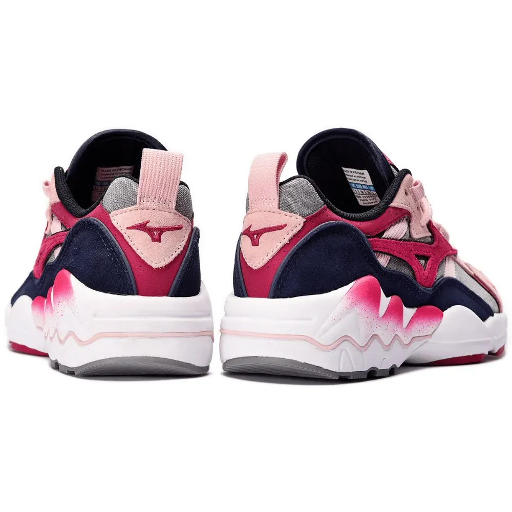 Mizuno Wave Rider 1 Frost Gray Cherries Jubilee Navy Blazer - Droper