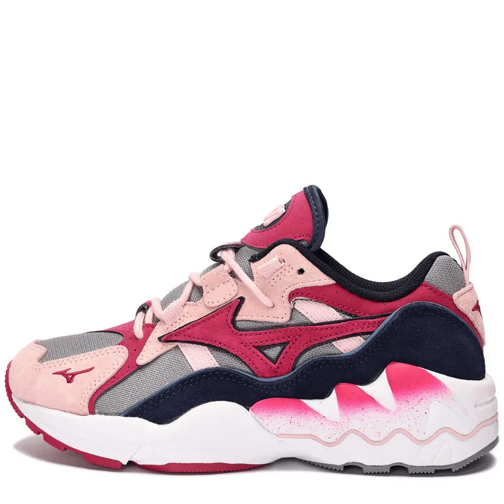 Mizuno Wave Rider 1 Frost Gray Cherries Jubilee Navy Blazer - Droper
