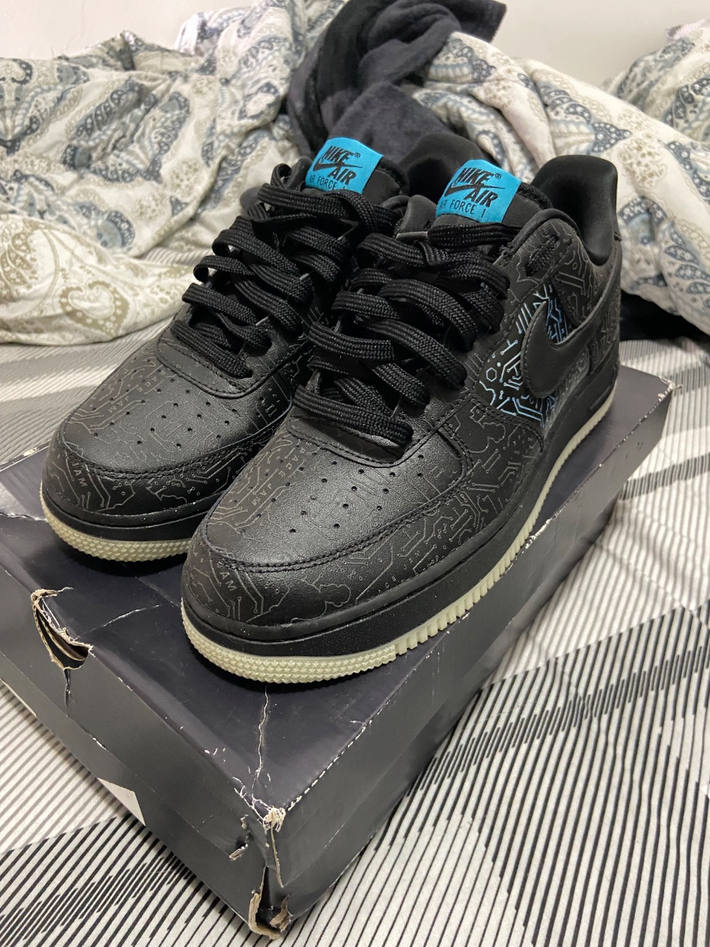Space Jam x Nike Air Force 1 Computer Chip — 42, Usado