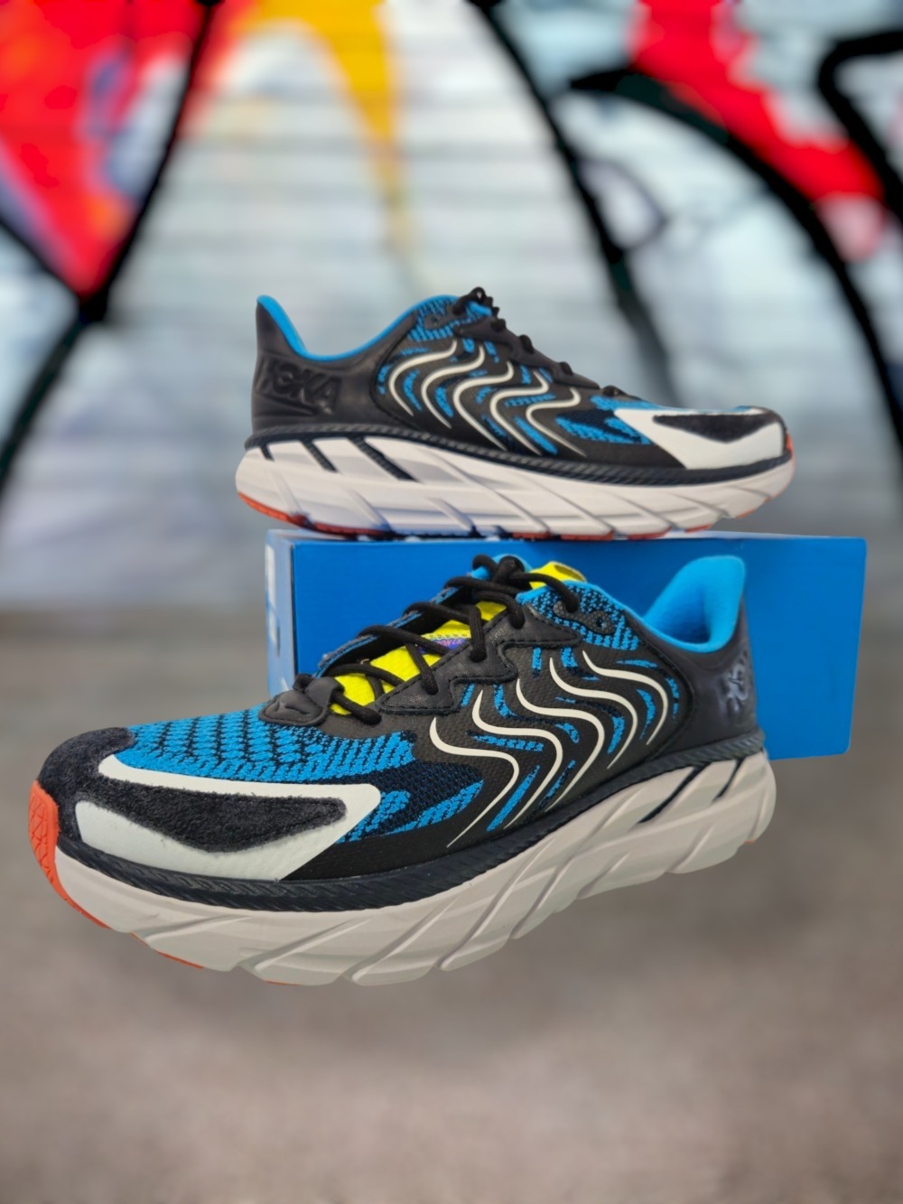 Hoka Clifton LS Black Blue