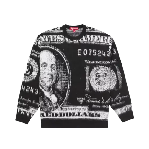 Sweater Supreme Money Black - Droper