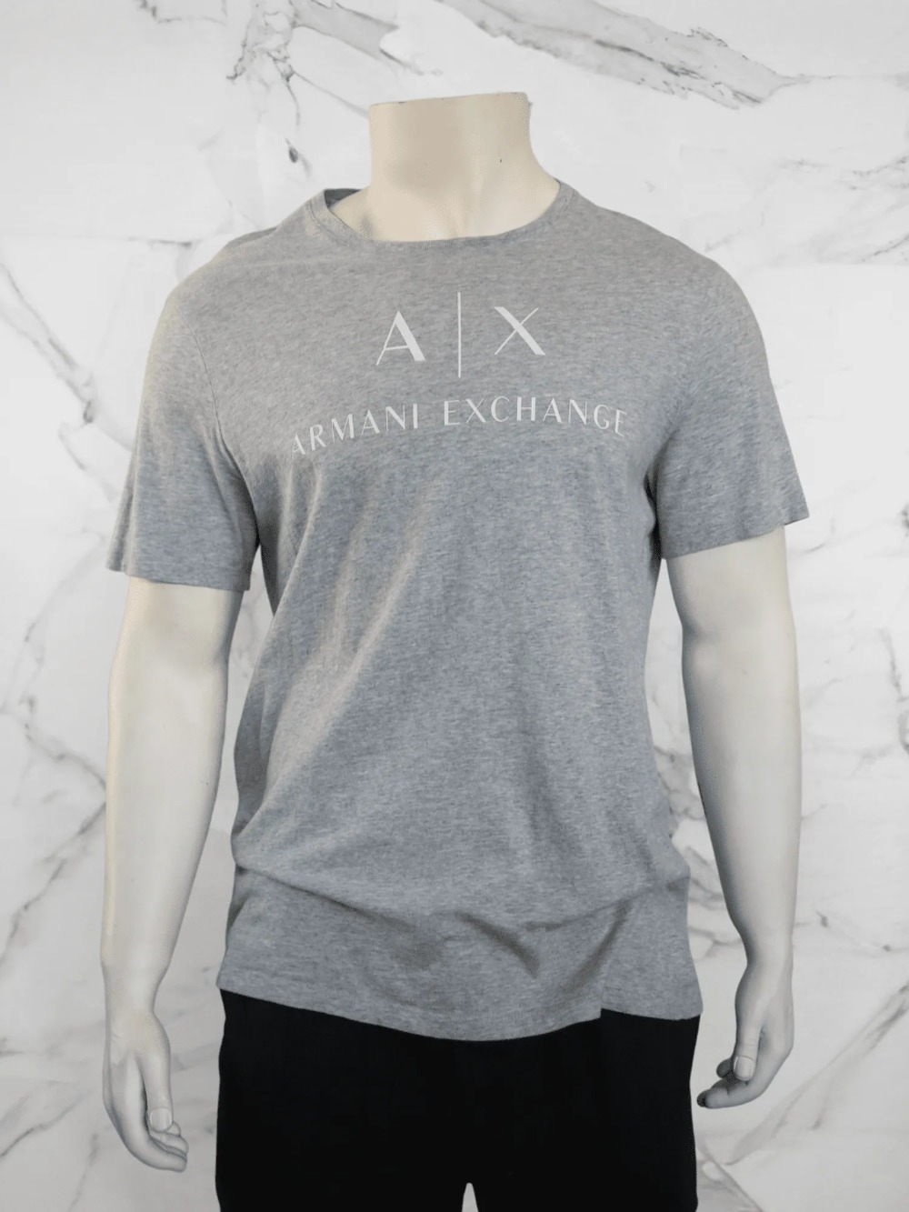 Camiseta Armani Exchange Logo Cinza