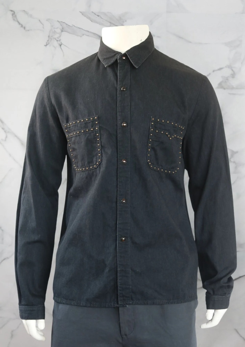 Camisa Yves Saint Laurent Denim Preta
