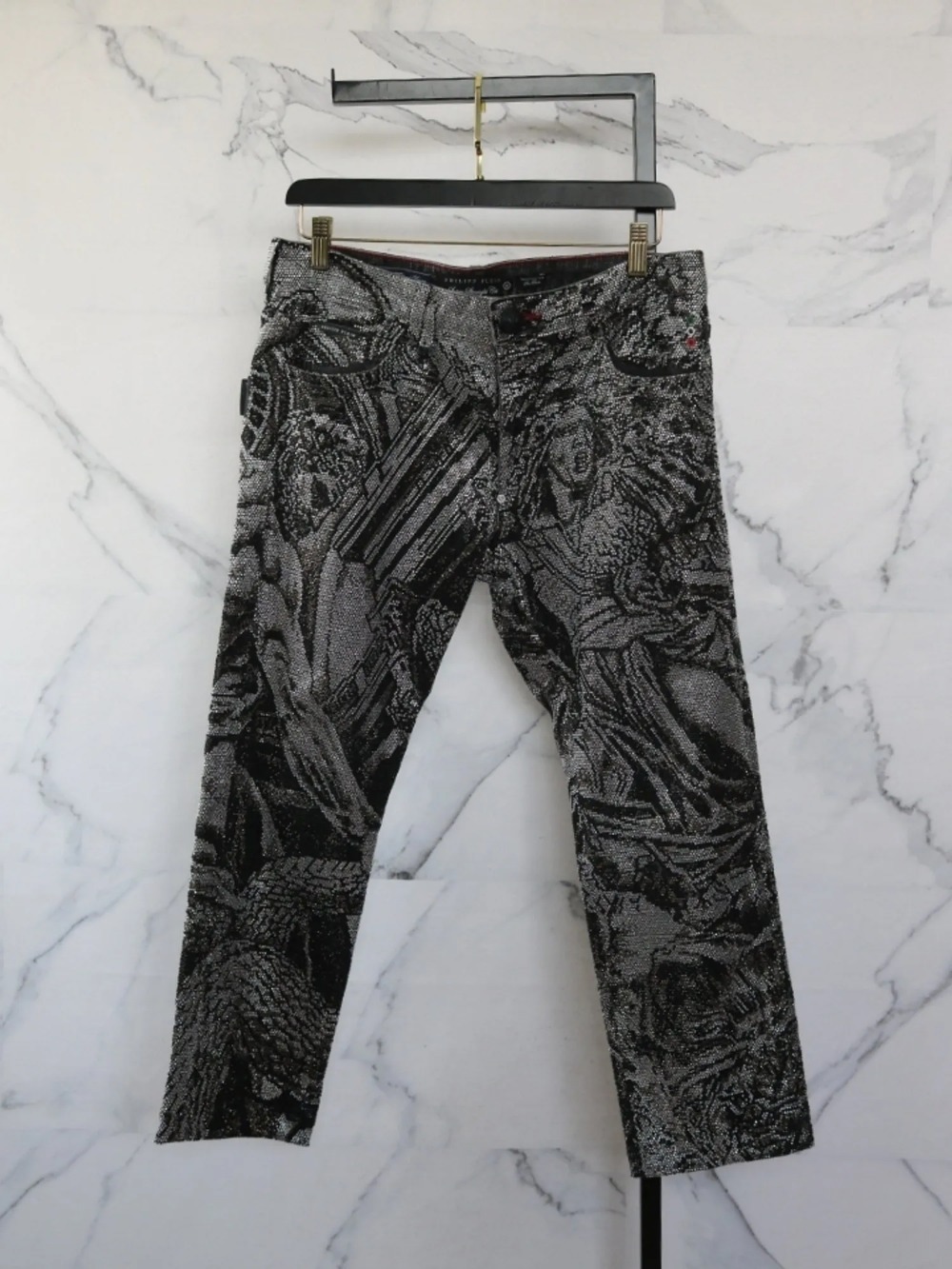 Calça Philipp Plein Jeans Crystals