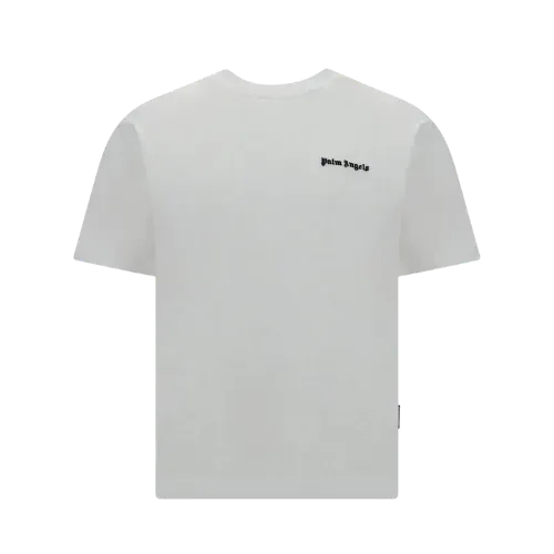 Camiseta Palm Angels Pack Of Three Logo Embroidered Crewneck White