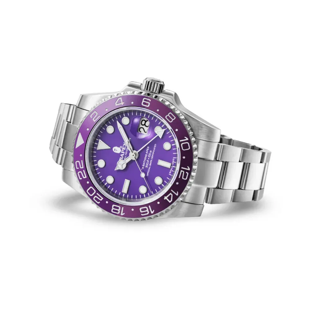 Relógio A Bathing Ape Bapex Type 2 Purple - Droper