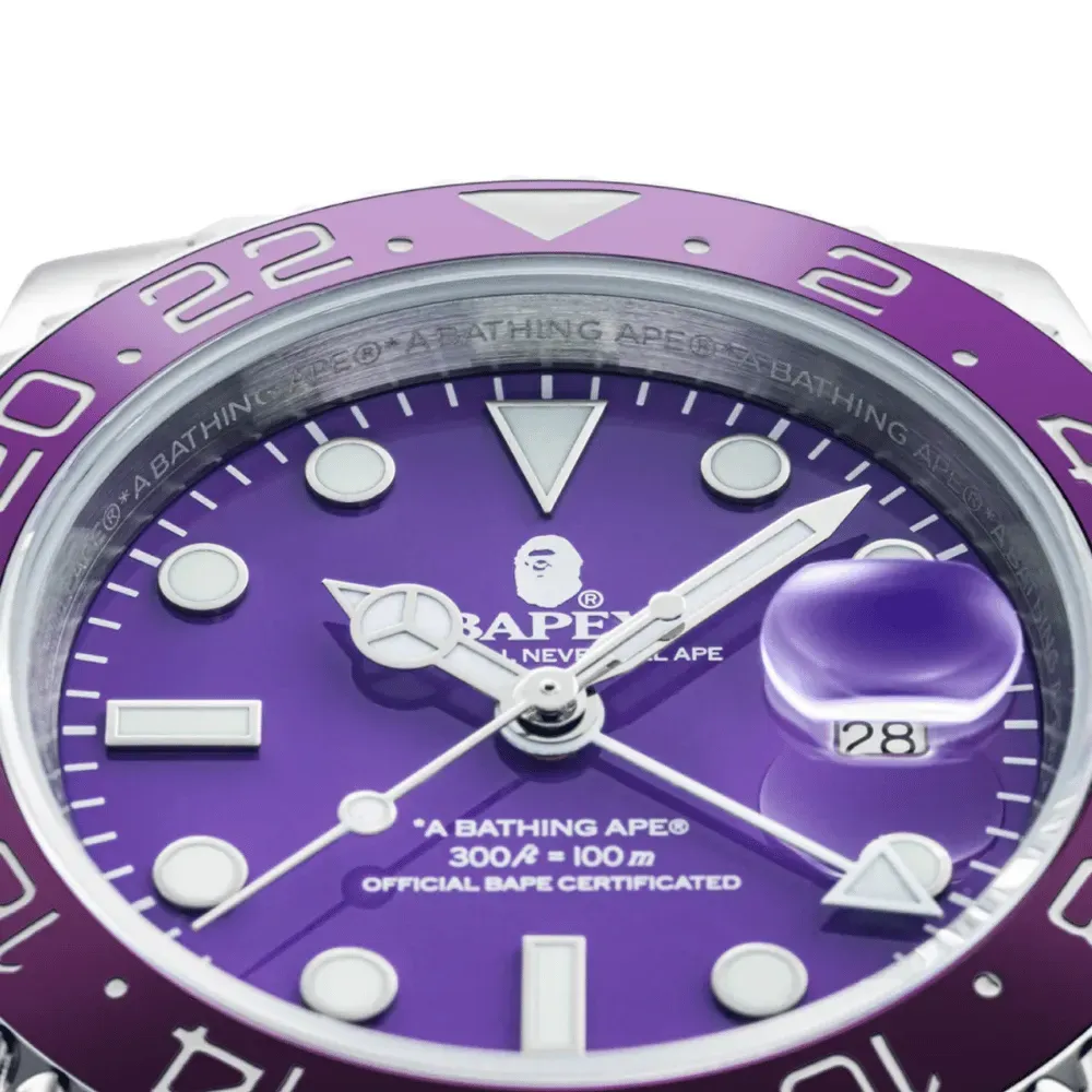 Relógio A Bathing Ape Bapex Type 2 Purple - Droper