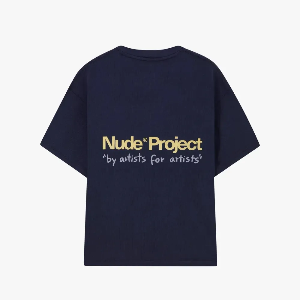 Camiseta Nude Project Cult Washed Navy - Droper