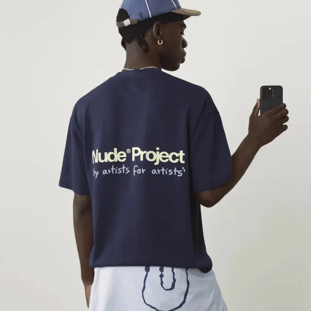 Camiseta Nude Project Cult Washed Navy - Droper