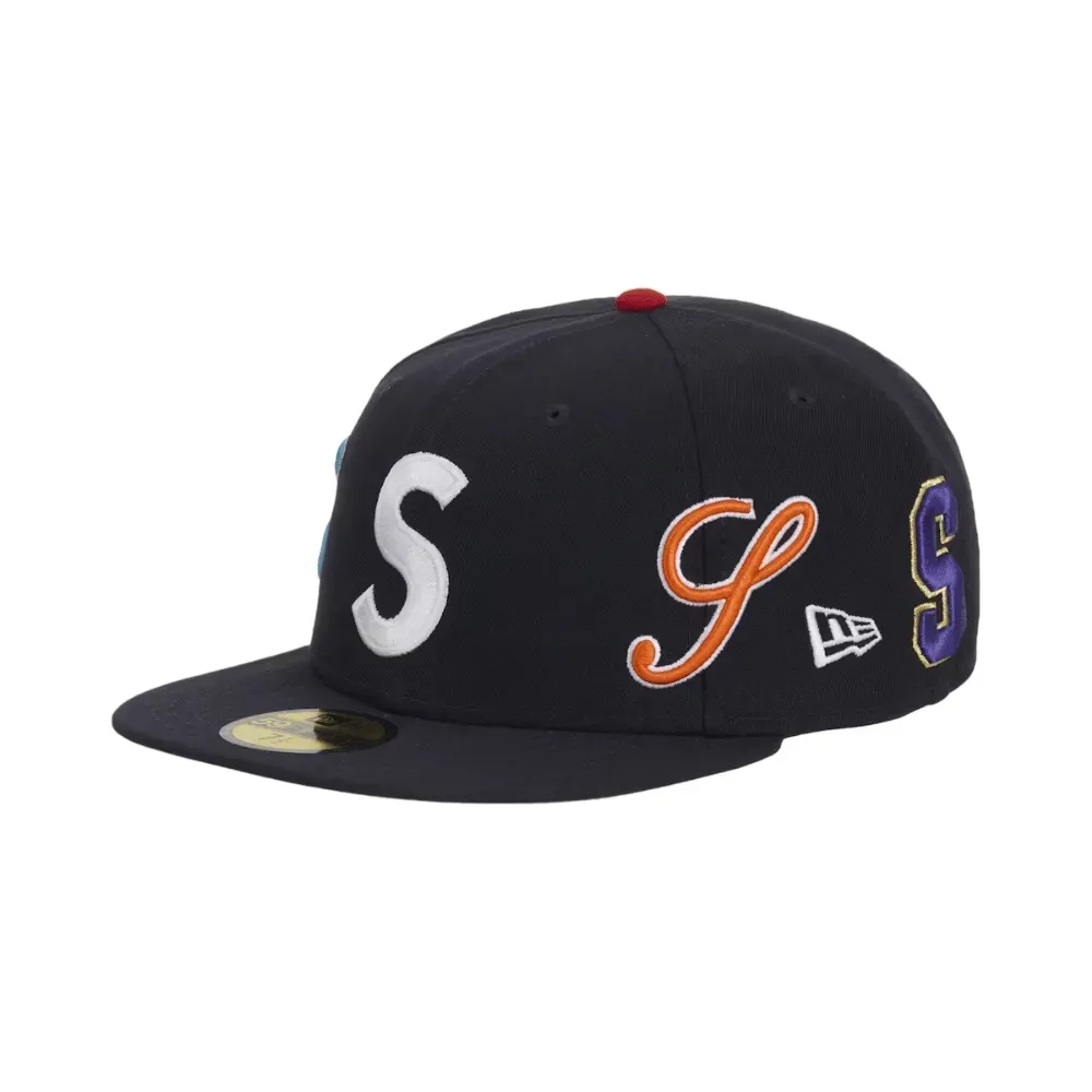 Boné Supreme Multi S Logo New Era 59Fifty Fitted Navy - Droper