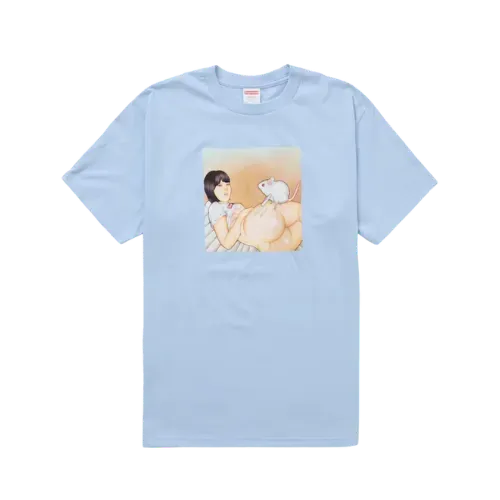 Camiseta Supreme Mouse Powder Blue