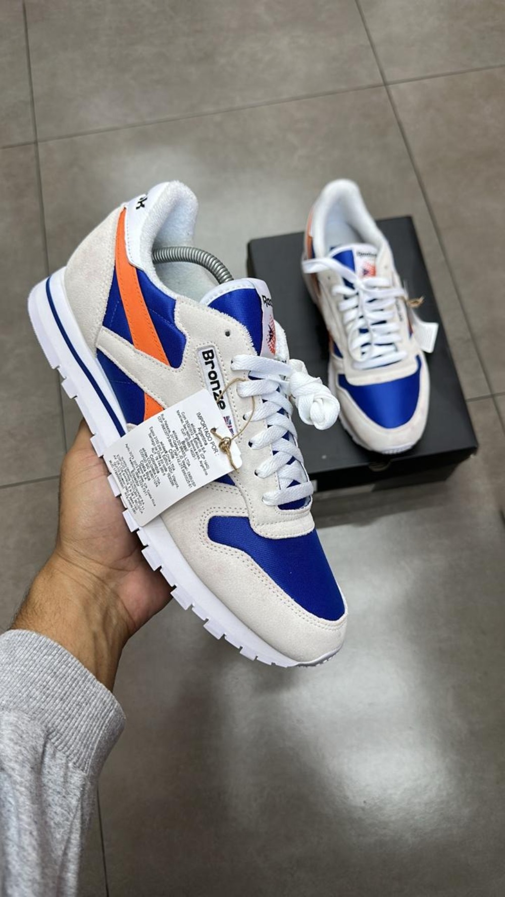 Bronze 56k x Reebok Classic Leather Cream Blue Orange