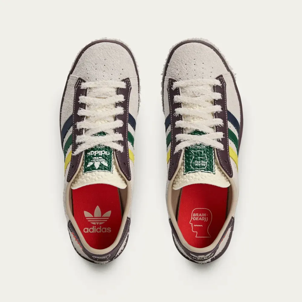 Brain Dead x adidas Forest Hills Cream White Pantone Night Red