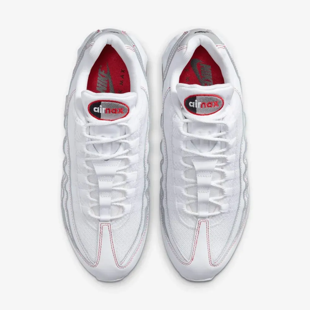 Nike Air Max 95 OG White University Red - Droper