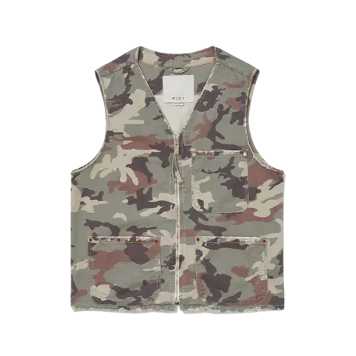 Colete Piet Swarovski Crystals Camo