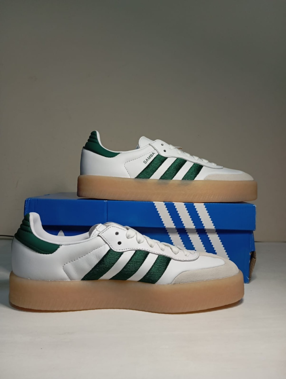 adidas Sambae Cloud White Collegiate Green — 38, Novo