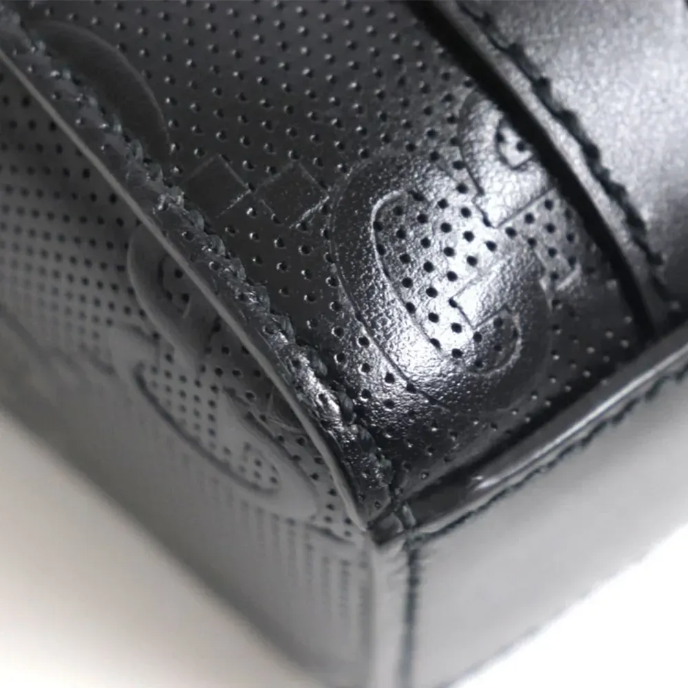 Gucci GG Embossed Leather Mini Tote Bag Black foto 4