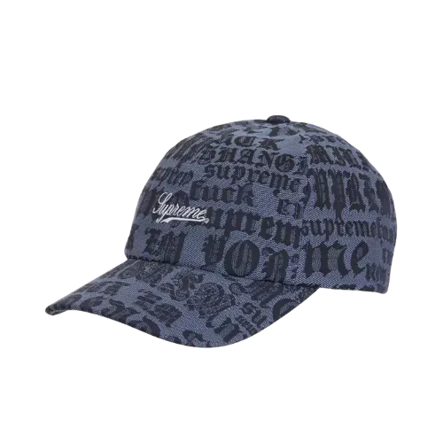Boné Supreme Cities Jacquard 6-Panel Grey