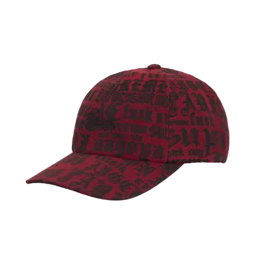 Boné Supreme Cities Jacquard 6-Panel Red