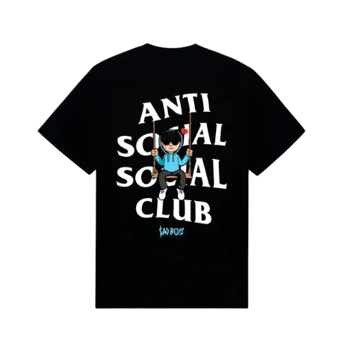Playboy x Anti Social Social Club Camiseta Remix Black - Droper