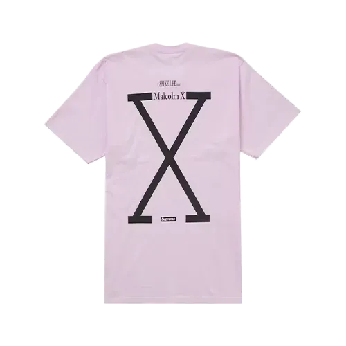 Camiseta Supreme 40 Acres Malcolm X Pink