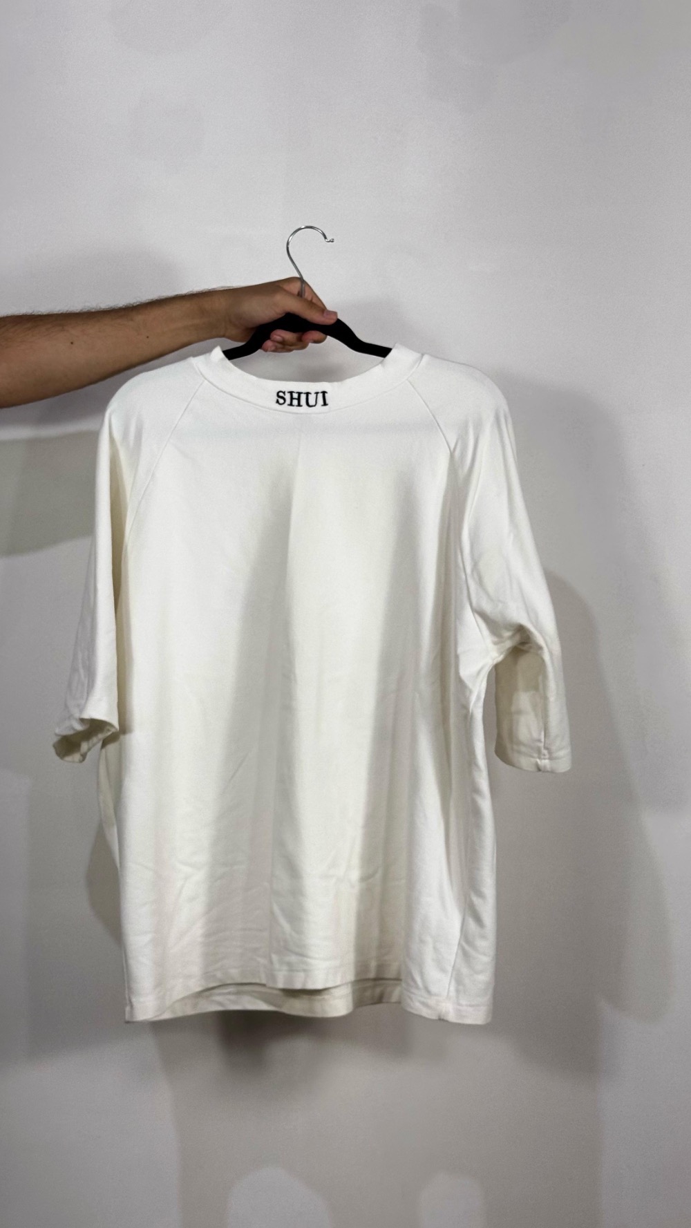 Camiseta Oversized Shui 3D Cloud Branco