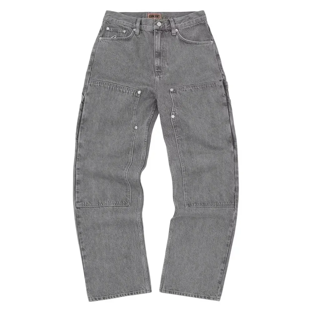 Calça Corteiz Embossed C-Star Denim Work Pant Grey - Droper