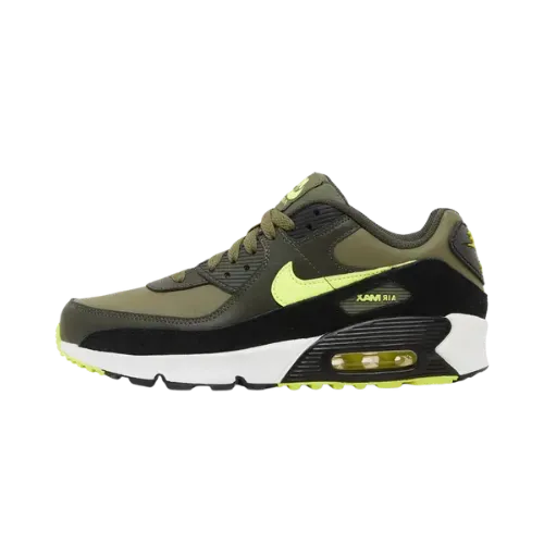 Nike Air Max 90 Leather GS Medium Olive Volt