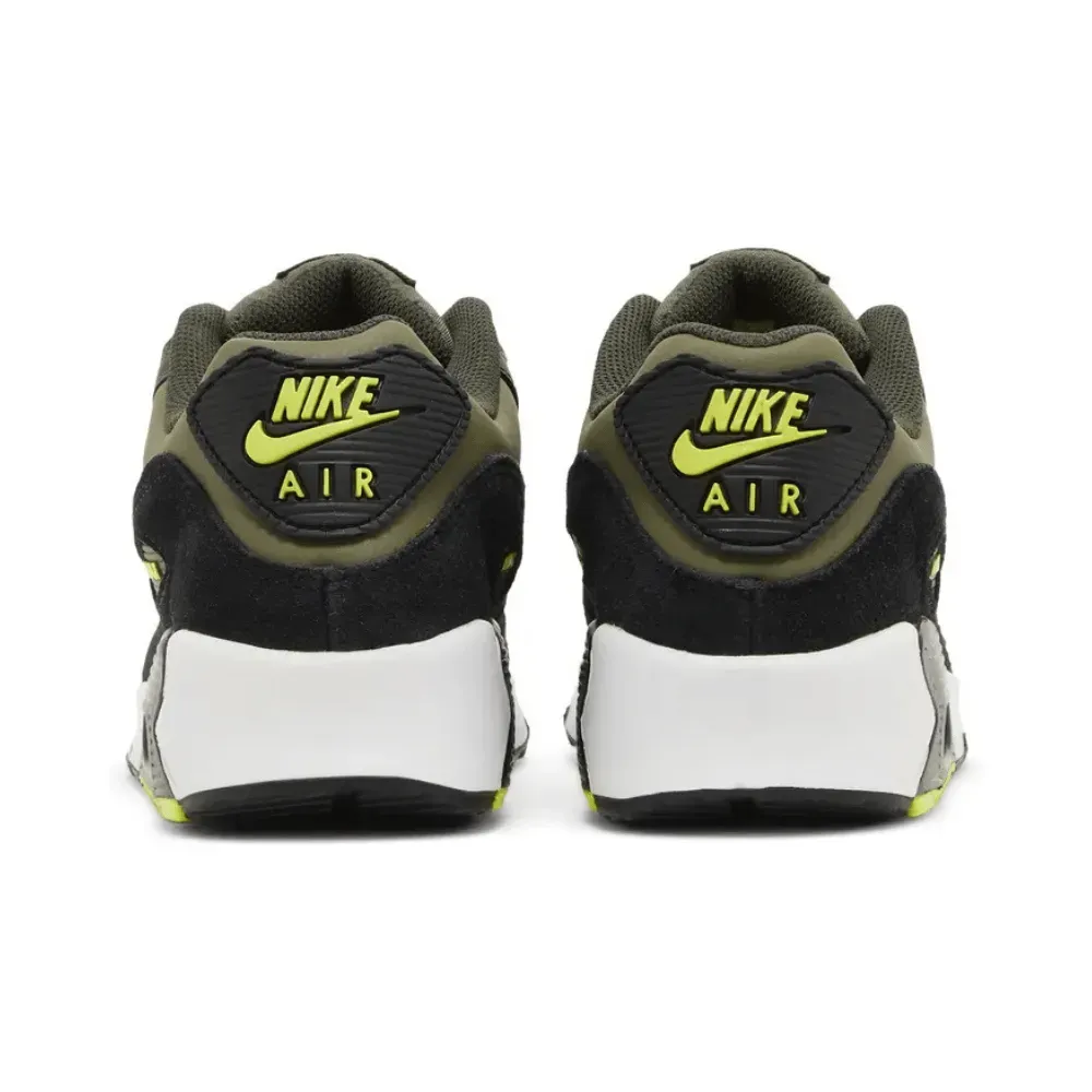 Nike Air Max 90 Leather GS Medium Olive Volt foto 2