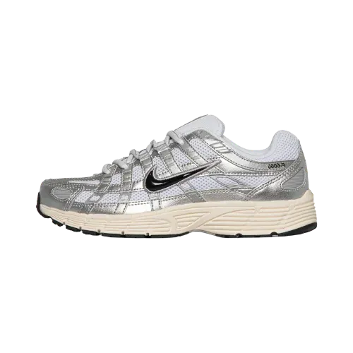 Nike P-6000 White Metallic Silver Flat Silver Black