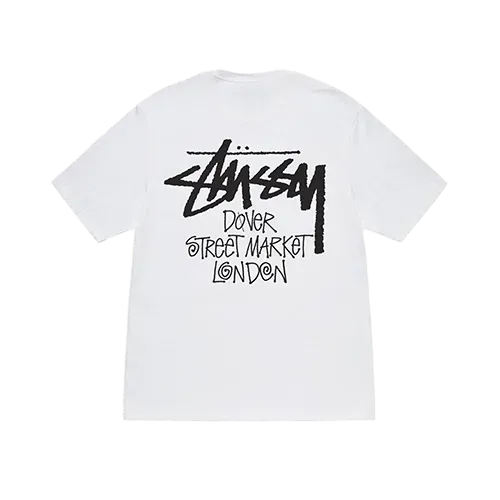 Camiseta DSM x Stussy London White