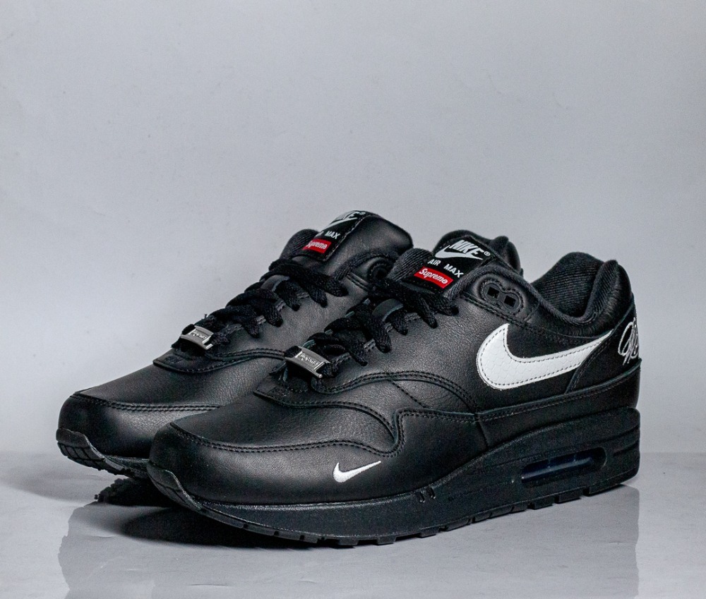 Supreme x Nike Air Max 1 '87 SP Black White — 41, Novo