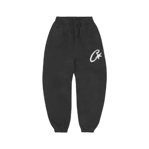 Calça Corteiz Satin C Star Appliqué Bottoms Black